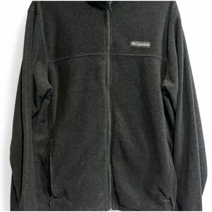 Columbia Fleece Full Zip‎ Dark Gray Size Large